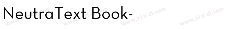 NeutraText Book字体转换